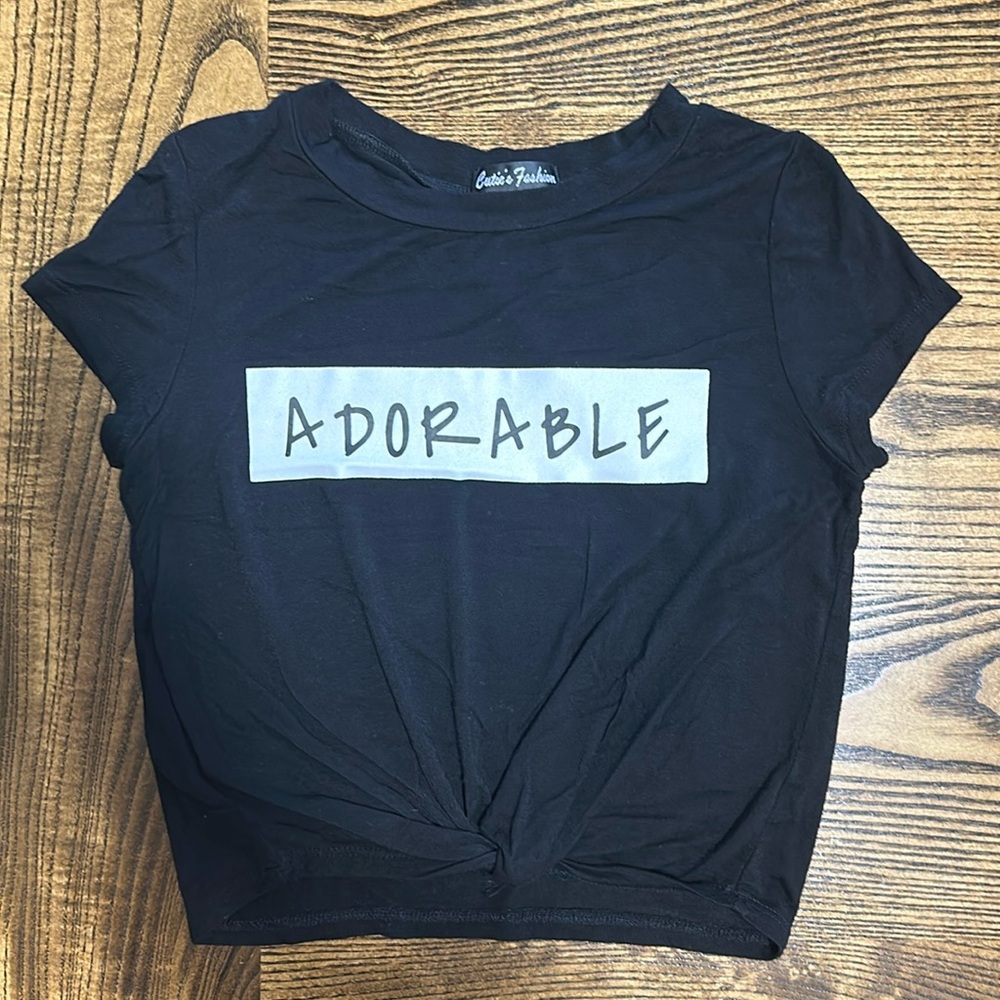 Girls ADORABLE Black Top